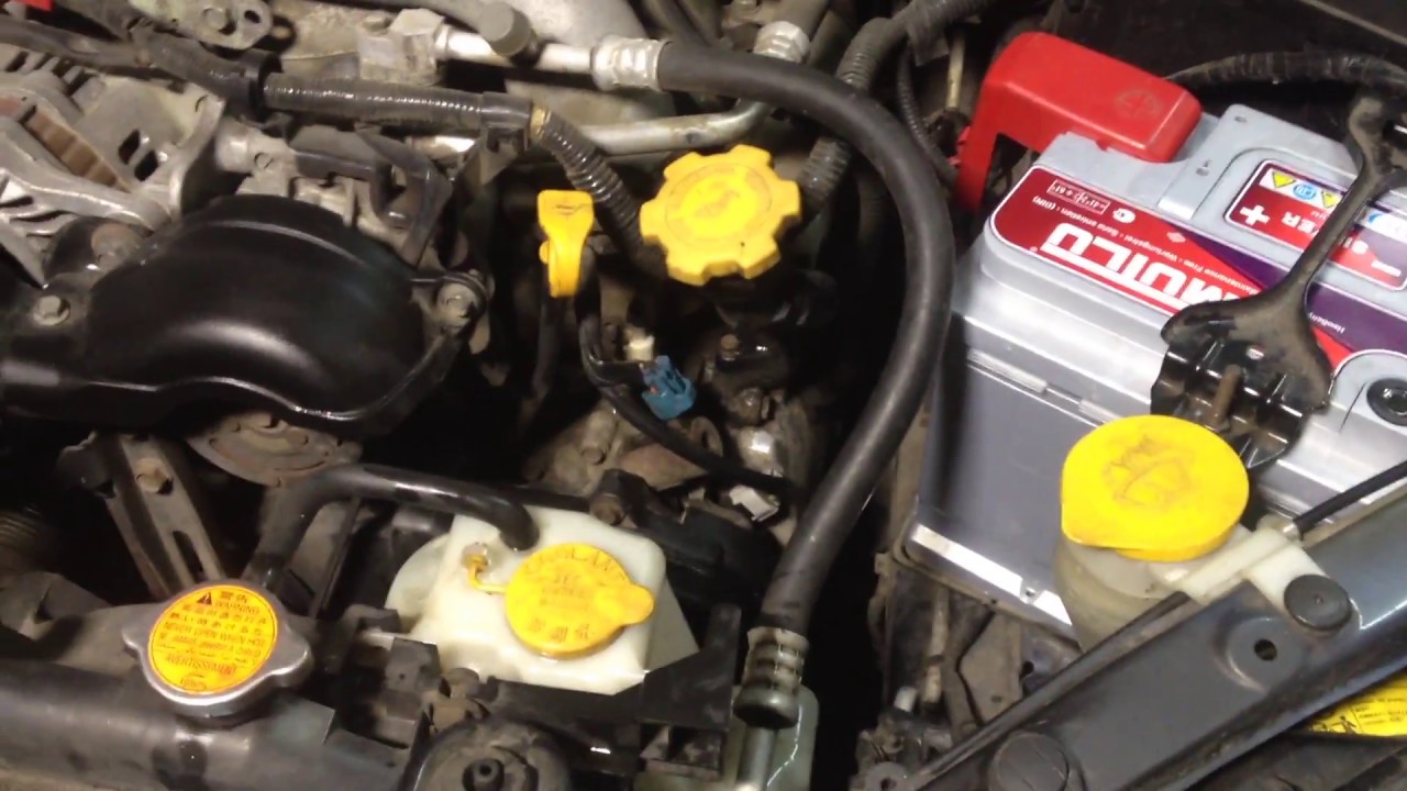 Replacing the cooling fluid Subaru Outback/Legacy Замена антифриза