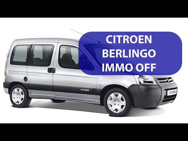 Процесс отключения иммобилайзера в автомобиле Citroen BERLINGO