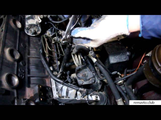 Снятие и установка трубки щупа на двигатель М30 BMW