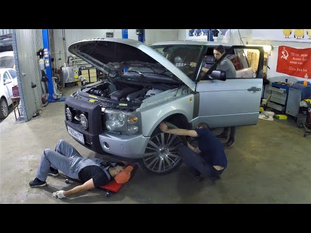 Land Rover Range Rover III не успел выехать из сервиса и уже сломался :)))