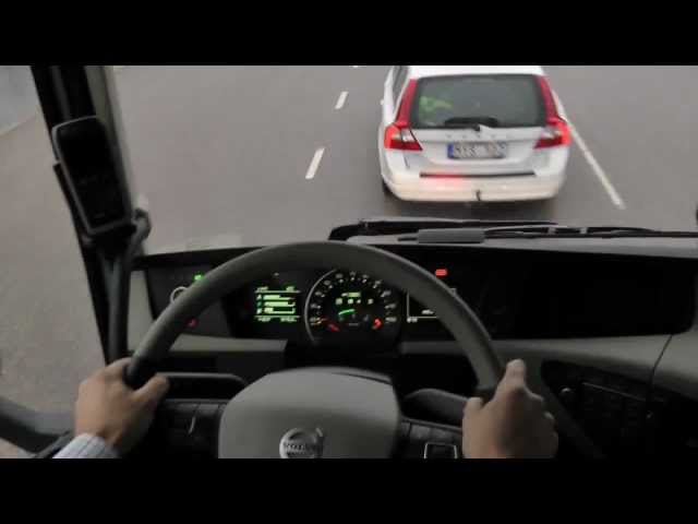Cистема экстренного торможения грузовика Volvo FH