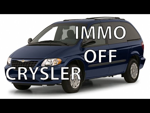Отключение иммобилайзера Crysler Voyadger 2001