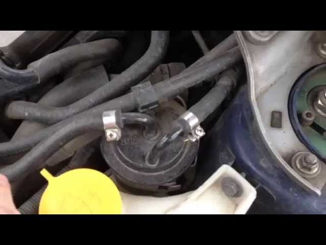 Как заменить топливный фильтр на Subaru