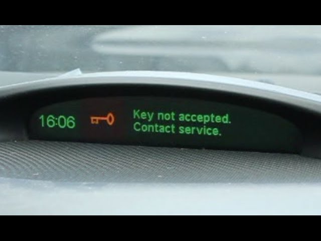 Saab 93 - Key not accepted - Contact Service - Car Key Replacement