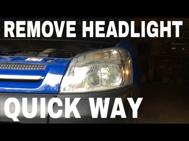 Remove headlight without having to remove bumper Citroen Berlingo / Peugeot Partner