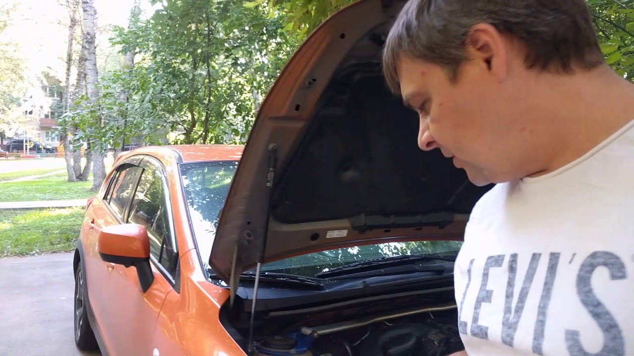Как снять передний бампер Subaru XV