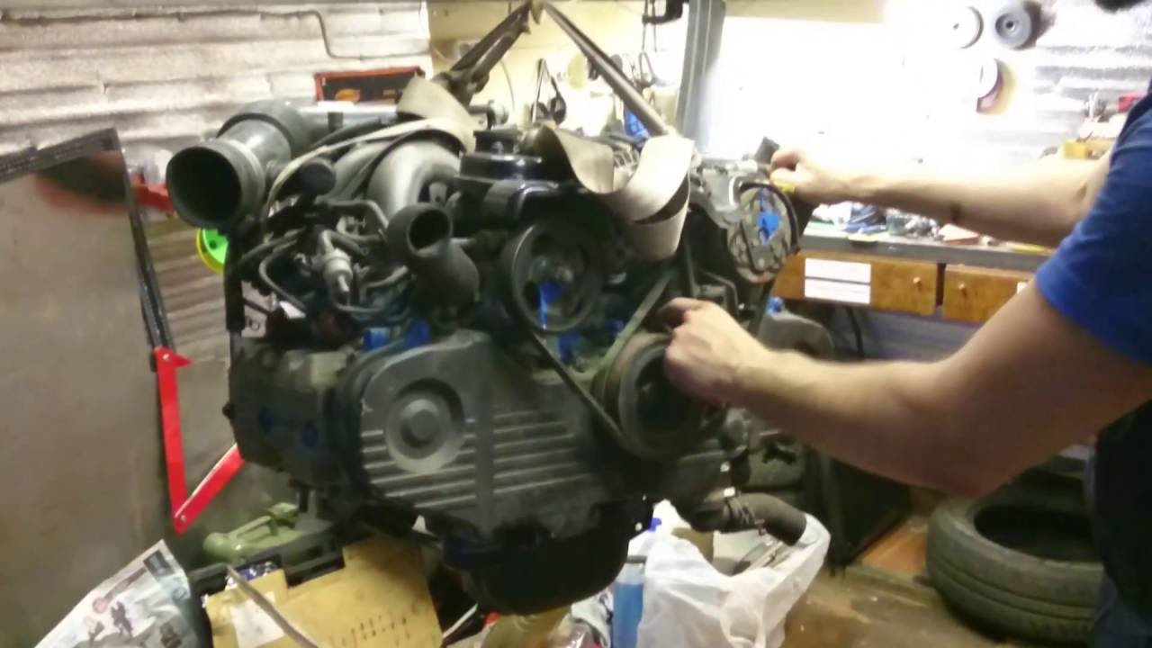 White Wings Garage: Замена двигателя на Subaru Impreza GF6