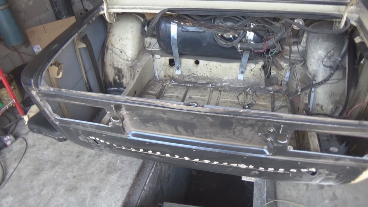 ВАЗ 2106 замена полика бензобака, полика под запаску, ремонт задней стойки