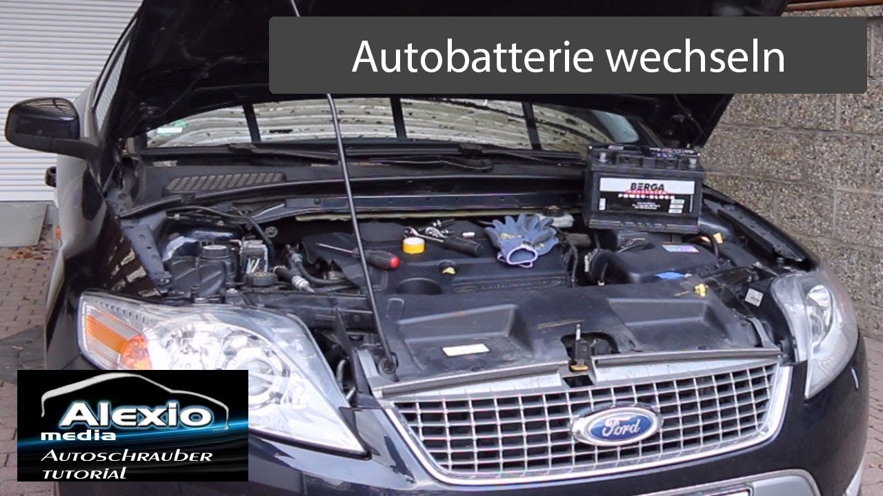 🔧Ford Mondeo MK4 BA7 Batterie wechseln - Replacing car battery