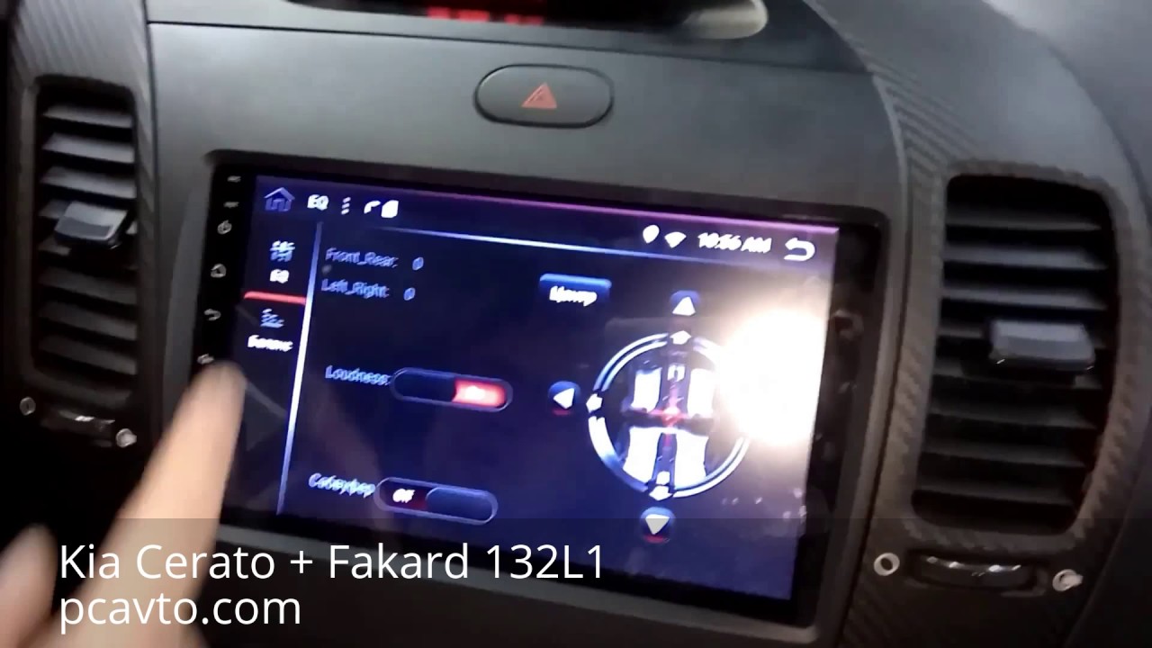Kia Cerato установка магнитолы на Android Fakard 132L1