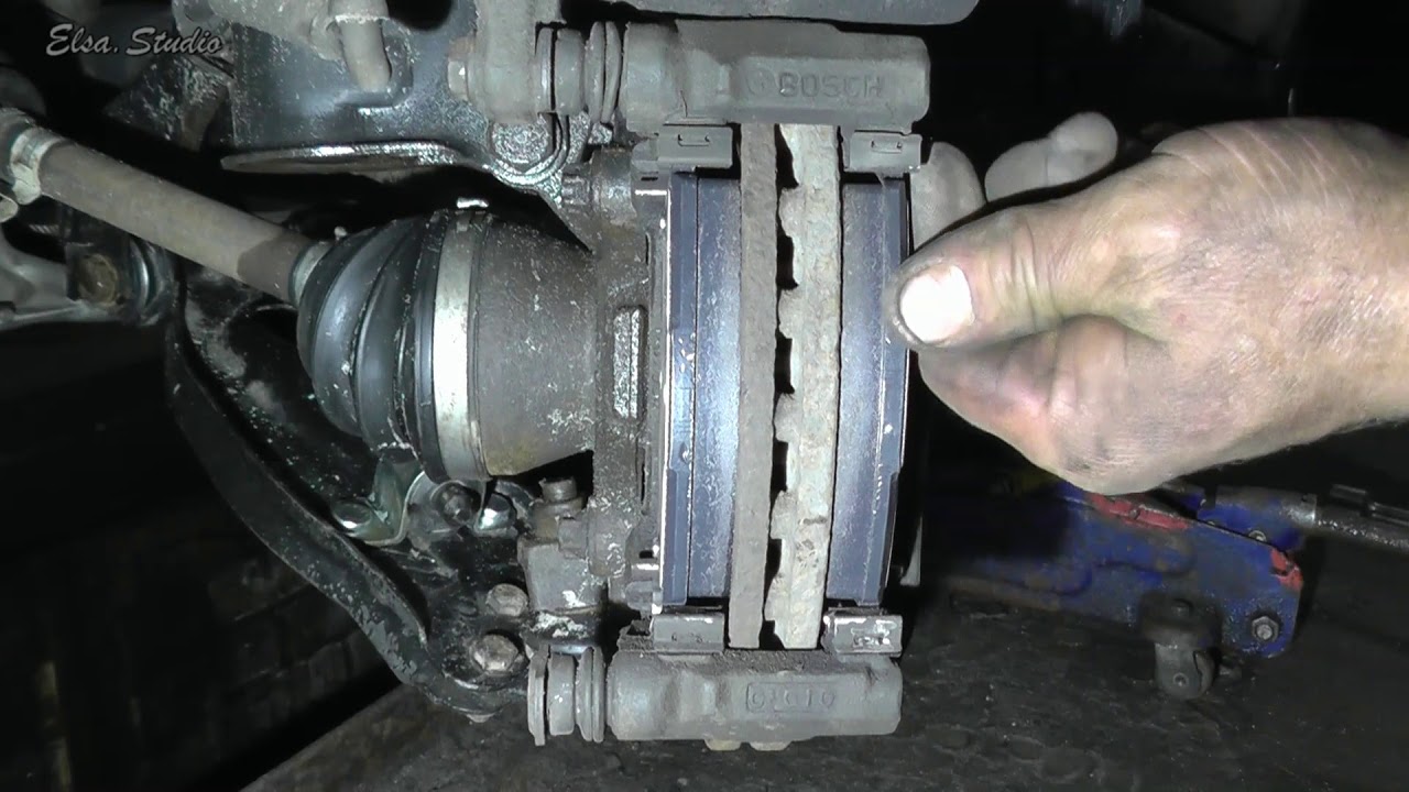 Замена передних тормозных колодок FIAT Albea