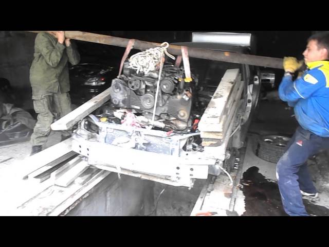 Замена мотора Subaru Legacy B4