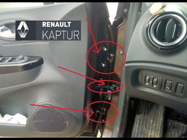 Renault Kaptur: как устранить скрип дверей, капота и крышки багажника