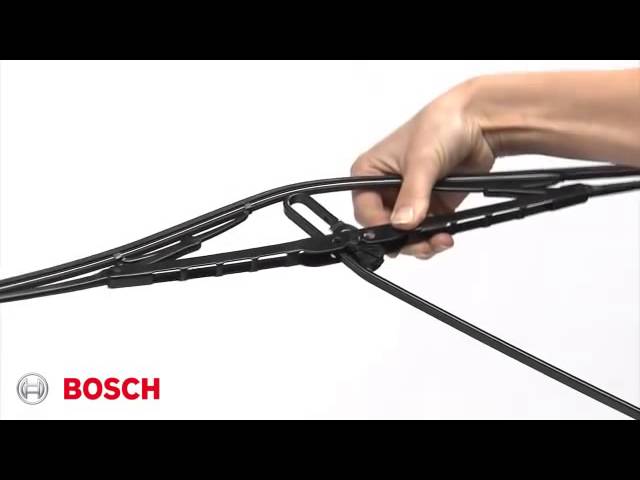 Установка каркасных дворников Bosch с креплением Hook (Крючок)