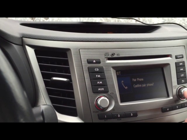 Subaru Outback - Bluetooth Activation