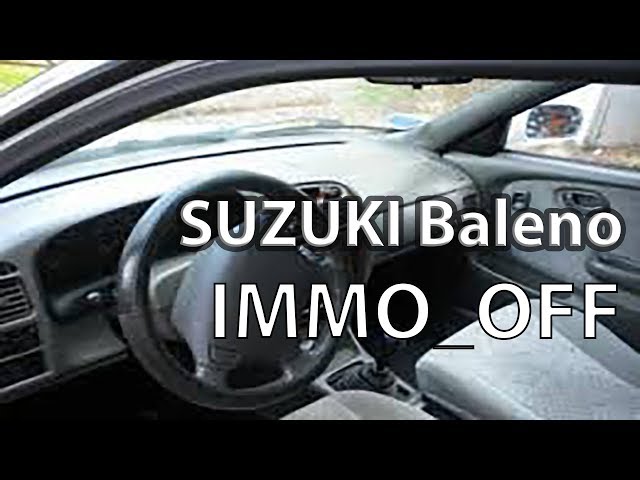 Как отключить иммобилайзер на Suzuki Baleno 1.8 Denso
