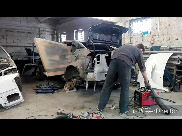 Субару легаси кузовной ремонт и покраска. Subaru Legacy. Body repair