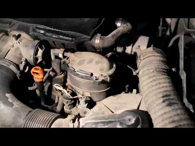 Замена топливного фильтра Peugeot 306