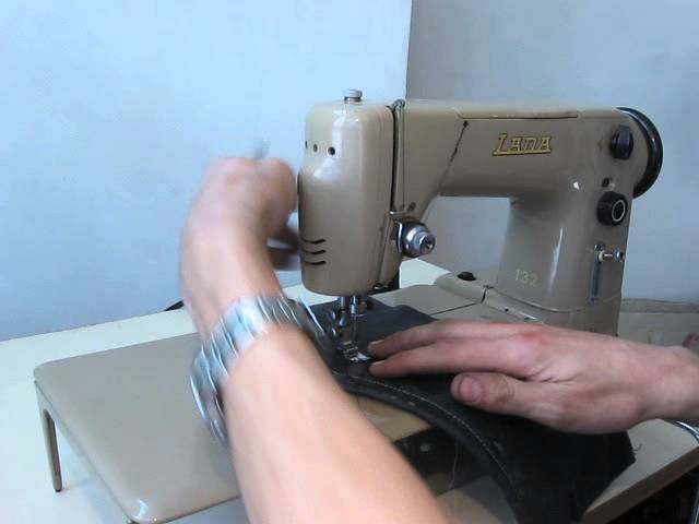 Sewing machine Швейная машина Lada 132 test кожа