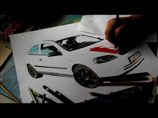 Drawing Opel Astra G (MarlenaSzkice)