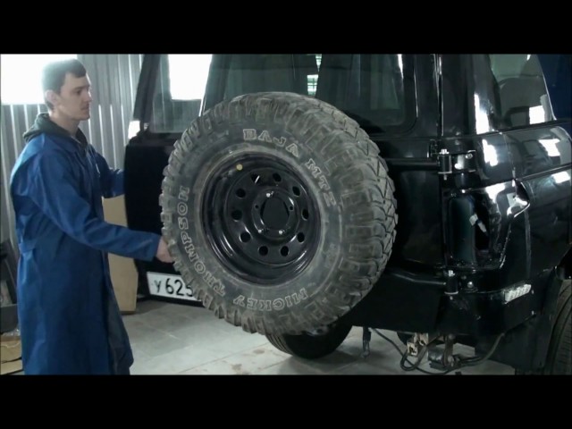 Калитка запасного колеса УАЗ Патриот 2015   трейлер