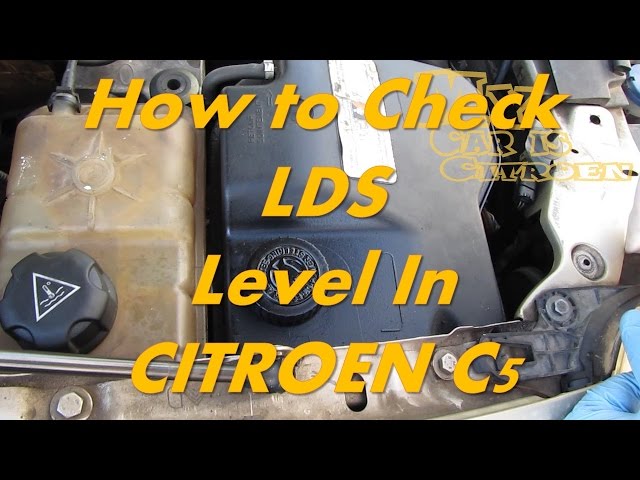 Citroen C5 - How to Check LDS Level - Citroen Hydractive Suspension Fluid Level