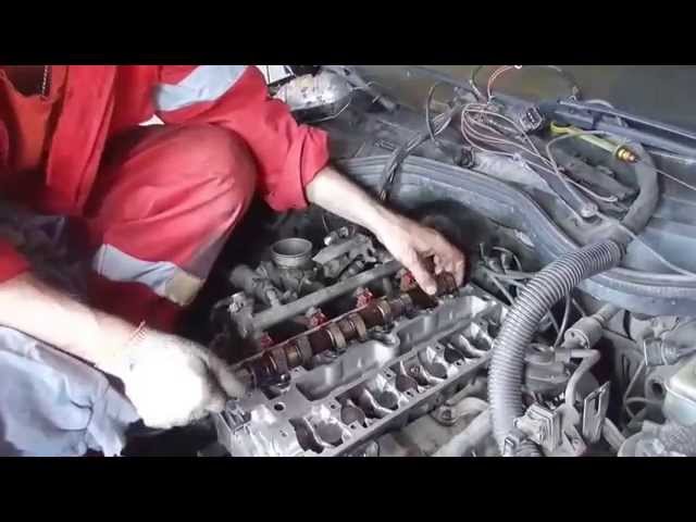 Opel Omega ремонт головки,замена ГРМ(the timing belt repairs)